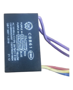 Crompton CBB61 2.5µF + 2.5µF + 3.0µF Ceiling Fan Capacitor - 500V/275VAC Original